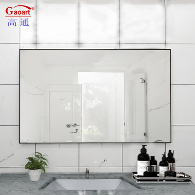Alumínio Alumínio Frame Glass Mirror para Large Black Sticker Metal Frame Banheiro Vanity