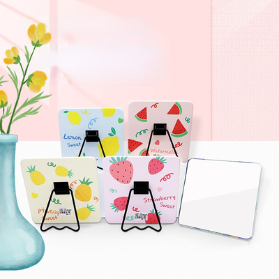 Mini espelho em forma de coração para decoração de casa personalizada e design ajustável