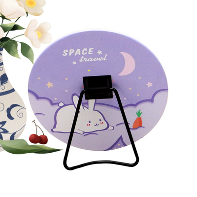 Mini espelho em forma de coração para decoração de casa personalizada e design ajustável