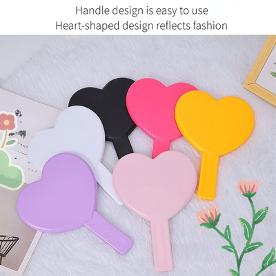 Todos os dias viagem cosmética linda maquiagem vanidade bolso grande pequena maquiagem portátil personalizada mini espelho portátil com alça
