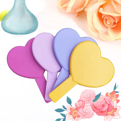 Todos os dias viagem cosmética linda maquiagem vanidade bolso grande pequena maquiagem portátil personalizada mini espelho portátil com alça