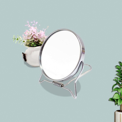 Cute Travel Vanity Cosmetic Quadrado Pocketed Table Desktop Make-up Top Mirror Embalagem personalizada