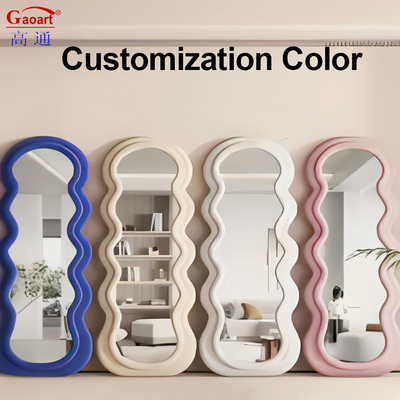 Estilo de design contemporâneo Espelhos decorativos grandes para parede instalados na parede