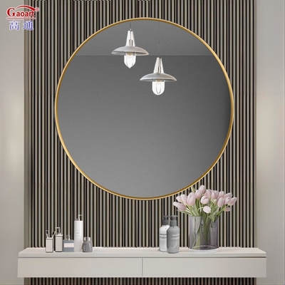 Tamanho personalizado Estilo retangular Espelho de parede de vidro de prata para decoração moderna do quarto