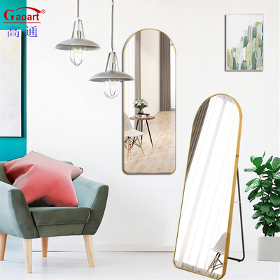 Espelho de chão de salão LED para decoração de vestiário de comprimento completo em tamanho personalizado