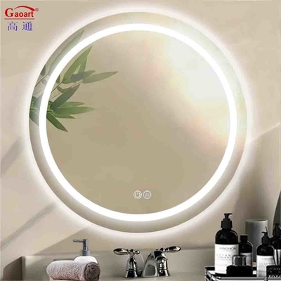 Espelho de banheiro de 4 mm montado em parede ultra fina Smart retroiluminado com Switch Touch Screen