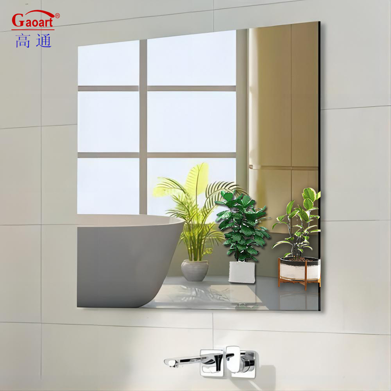 Espelho de vidro Infinito Sem Quadro Moderno Vanidade de Parede para Decoração do Quarto Adesivo