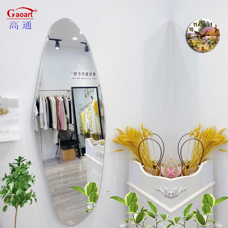 Espelho de vidro integral quebrável estilo de design moderno para decoração de casa de banho montada na parede