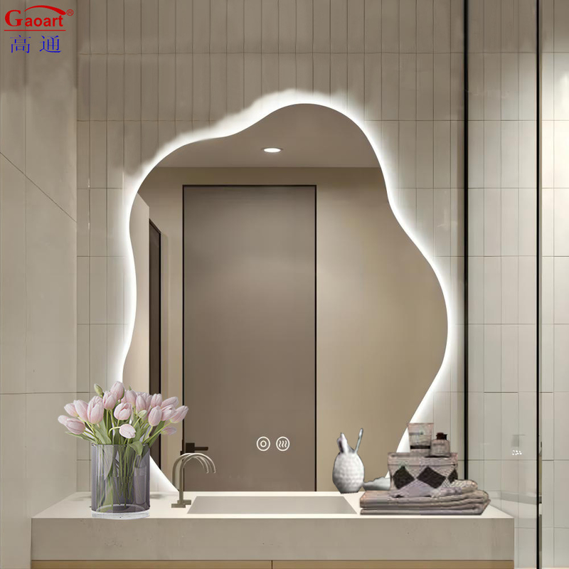 Tamanho personalizado Maquiagem de parede de luz de fundo original Espelho LED de luz grande para decoração de banheiro