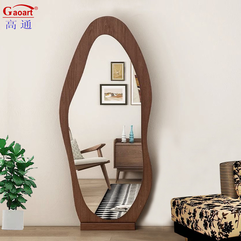 Estilo de design contemporâneo Espelho de entrada do vestiário de prata para decoração de casa de luxo