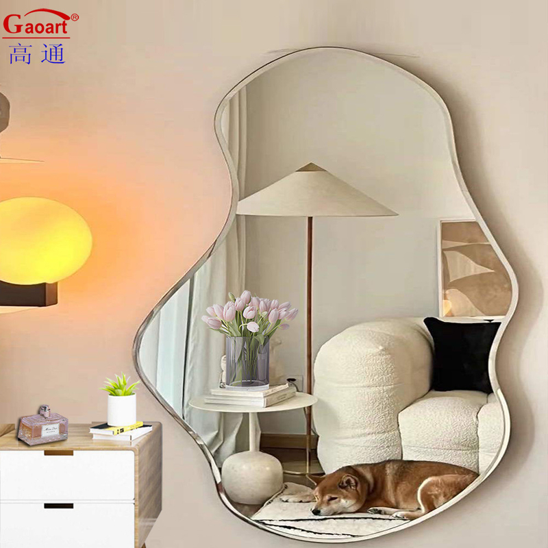 Design moderno Decoração de casa Vidro Decorativo Espelho de ouro para sala de estar Banheiro Quarto de dormir
