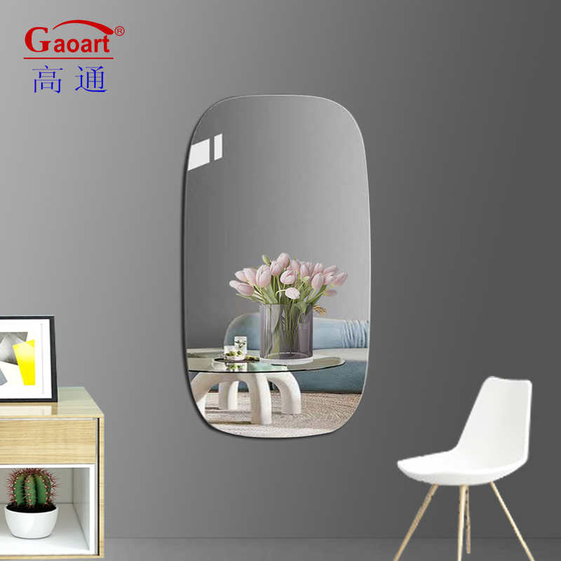 Tamanho personalizado Corredor de vidro de comprimento completo Salão de beleza Banheiro Maquiagem Mobiliário Casa de banho Decoração com luz