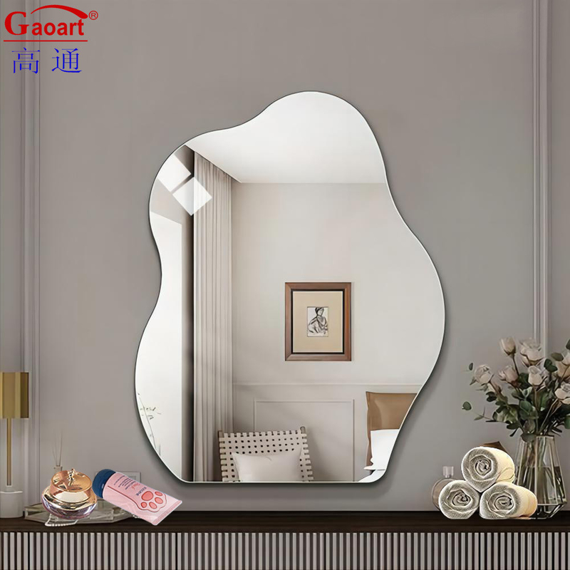 Design moderno tamanho personalizado Barbeiro Espejo Decoração para grande beleza Estrela forma de parede Sala de banho