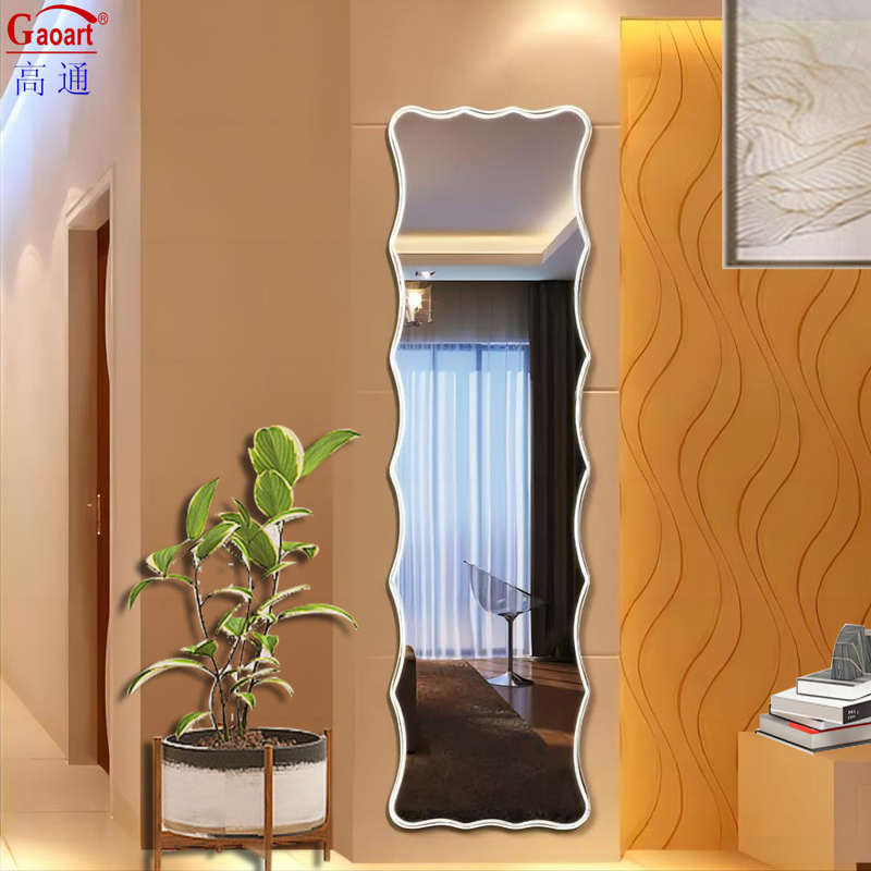 Estilhaço LED de vidro de bevel Espelho de banho para iluminação doméstica e de hotel