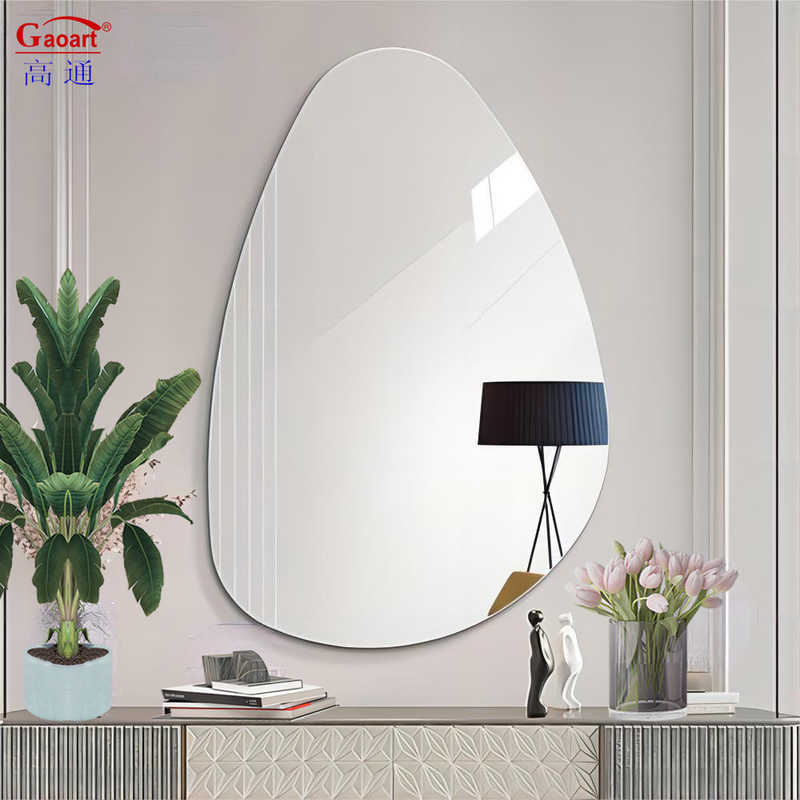 Casa Decoração Irregular Salão de beleza de parede Vestido grande Mobiliário de banho Barbeiro Espelho