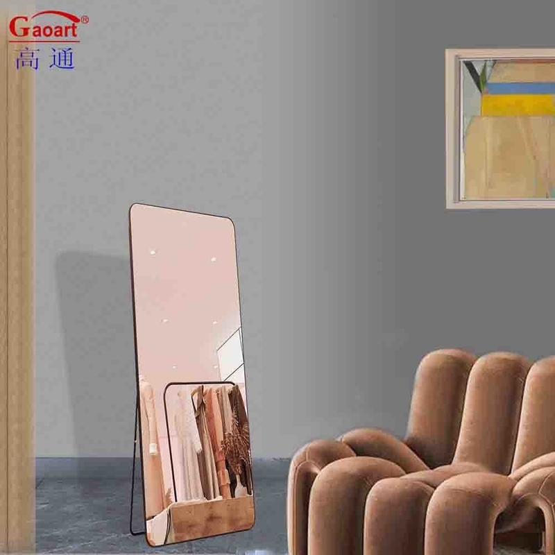 Decoração da sala de estar Espelho de comprimento do chão para casamento Estúdio de dança Art Deco Artesanato quarto
