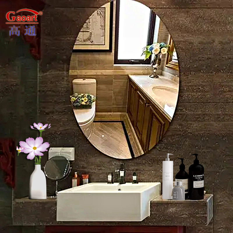Espelho de decoração de casa Espelho de parede moderno em forma de vestido Forma de círculo grande Estrela de beleza 50