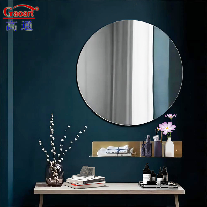 Wall Gym Espelho de prata Adesivo de decoração exclusivo para banheiro Decoração pendurada Decoração de casa