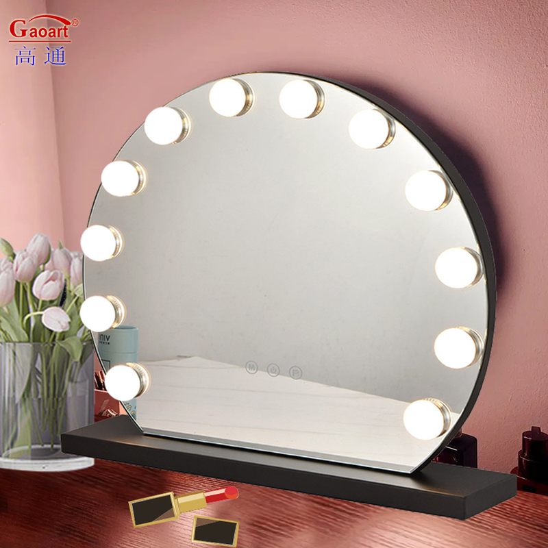 Grande corpo de preenchimento Full LED iluminado Hollywood Espelho de maquiagem Ideal para ocasiões de moda