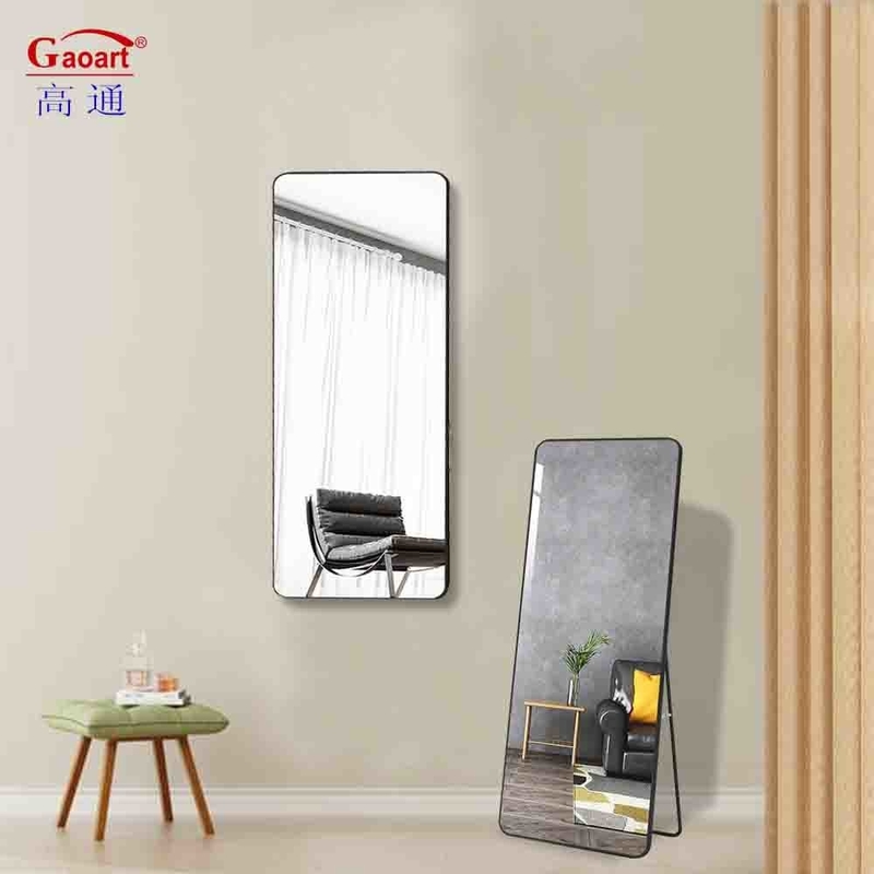 Espelho de vidro para banheiro grande Moda Arco de luxo de comprimento completo Decoração de quarto grande