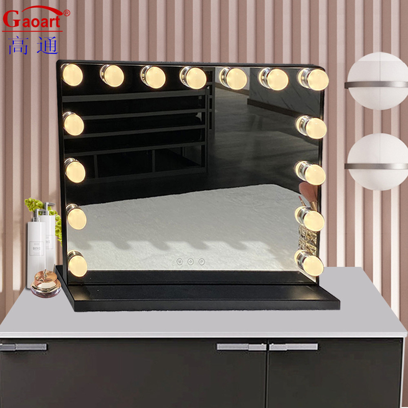 Maquiagem Vanity LED em decoração de casa de Chrome com espelho de lâmpada em embalagem de cartão individual