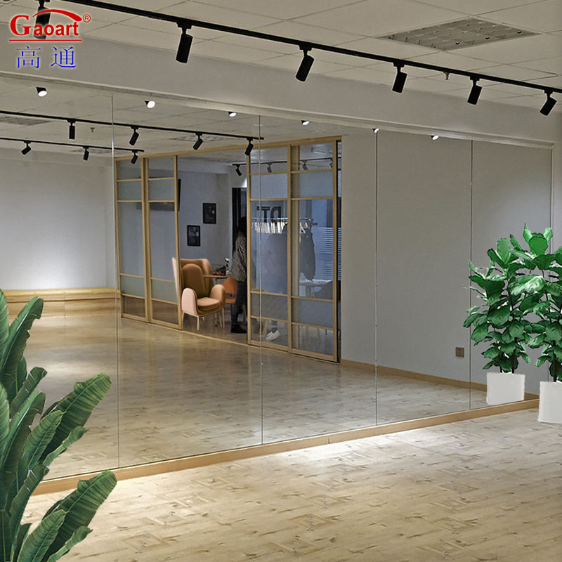 Large Wall Mount Prata Decorativa Casa Barbeiro Estação Espelho Para Salão Estúdio de Dança