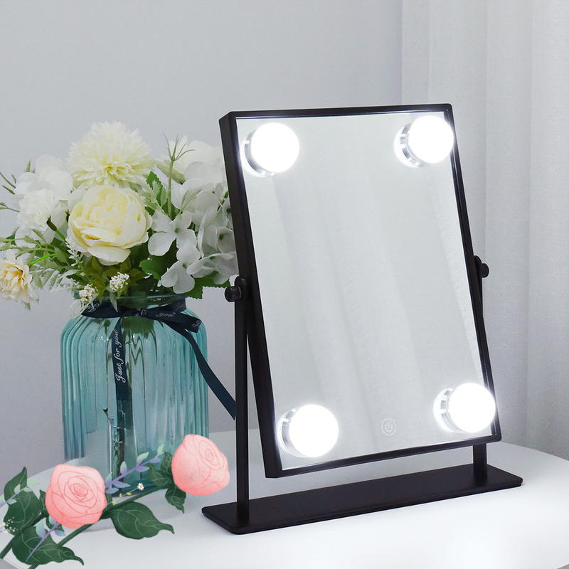 Espelho de vaidade LED estilo Hollywood com maquiagem corporal personalizada grande e logotipo extra