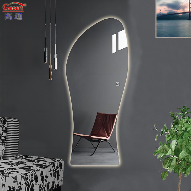 Lâmpada de parede LED de espelho de vidro de design moderno para decorações inteligentes de banheiro e sala de estar