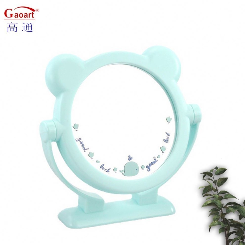 Círculo personalizável de maquiagem de bolso Espelho de vestimenta quadrado para decoração residencial