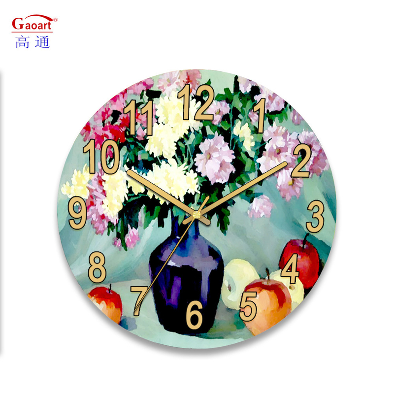 Decoração Personalizada Pequena Decoração Quarto UV Relógio Vidro Parede Sublimação Grande Todos os dias