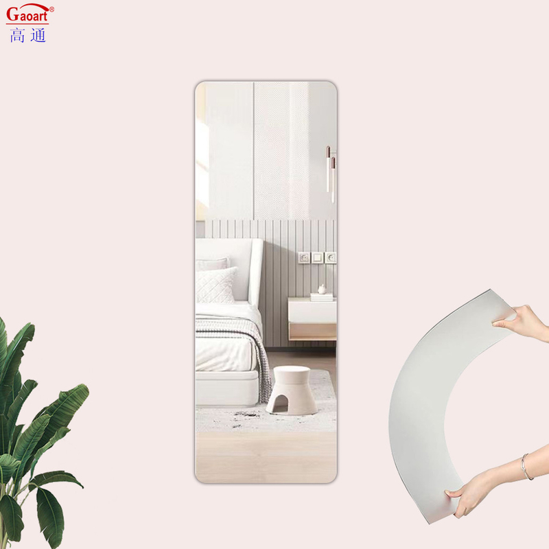 Adesivos de parede personalizados para decoração residencial com folhas de espelhos flexíveis acrílicos