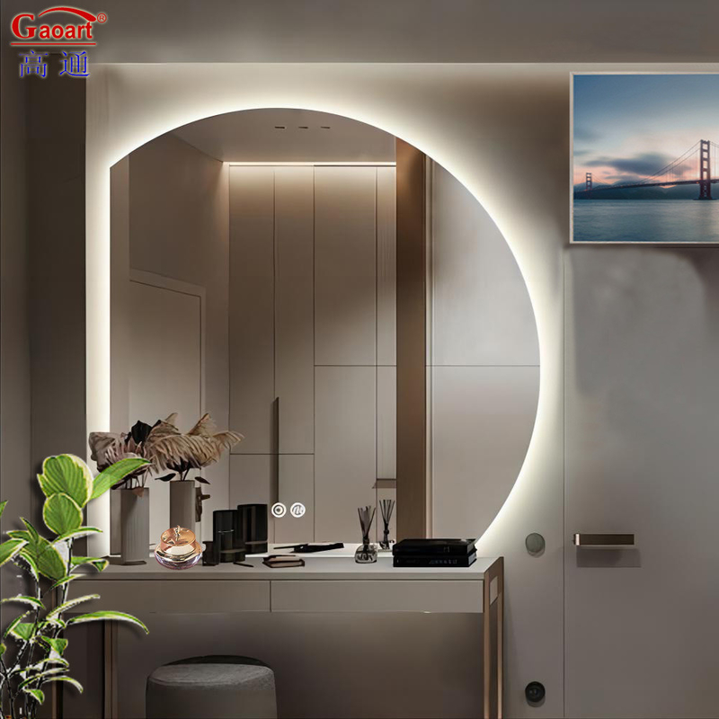 Sala de estar Decorativa Portavel Casa Parede Com Espelho LED Para Chuveiro Smart Glass Banho