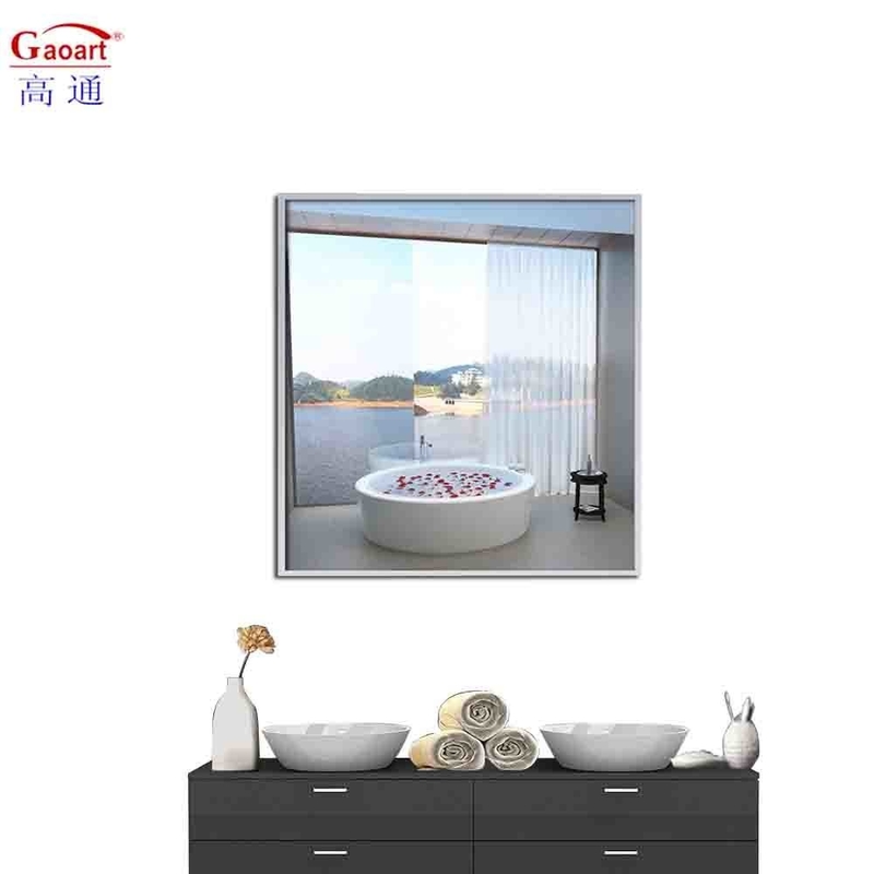 Variedade Alumínio Casa Decoração Espelho Quadro de alumínio preto para decoração de banheiro
