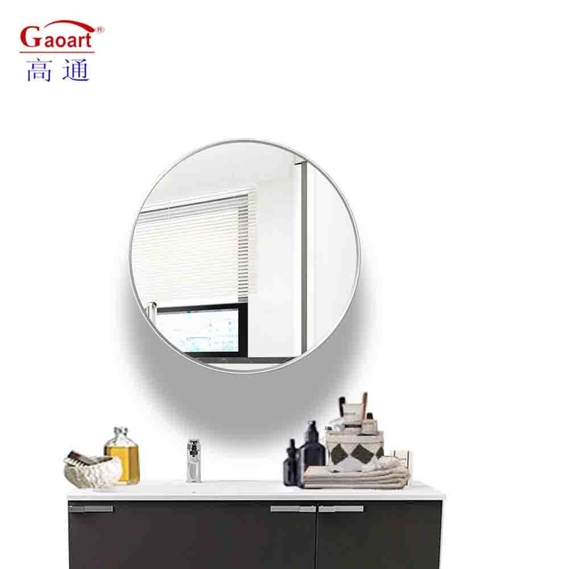 Espelho de parede para design de banheiro Metal emoldurado grande decoração decoração de quarto preto