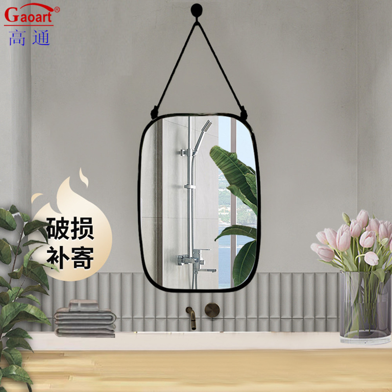 Decoração de casa vintage Espelho de moldura de plástico para casa Restauração de casa de banho