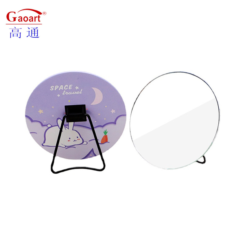 Mini espelho em forma de coração para decoração de casa personalizada e design ajustável