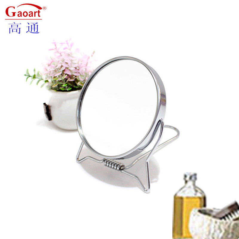 Cute Travel Vanity Cosmetic Quadrado Pocketed Table Desktop Make-up Top Mirror Embalagem personalizada