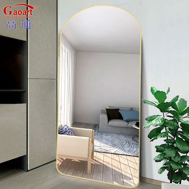 Sala de estar grande espelho do chão de comprimento inteiro para banheiro salão e vestiário decoração