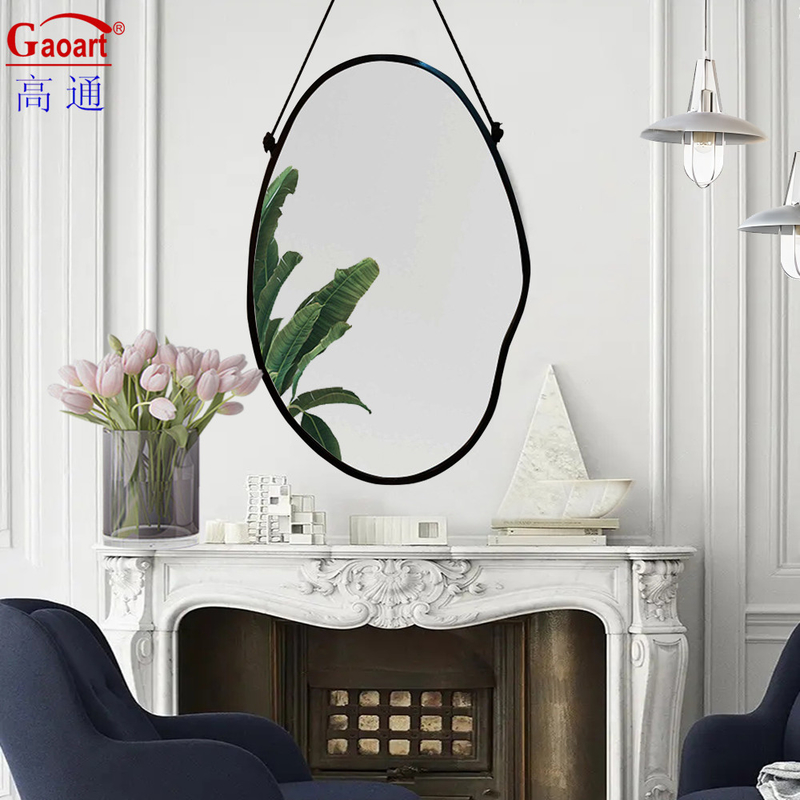Tamanho personalizado Art Deco Vintage Antigo Espelho de moldura de plástico para decoração de banheiro