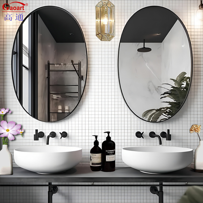 Espelho emoldurado acessível e elegante para design de interiores e decoração de casas modernas